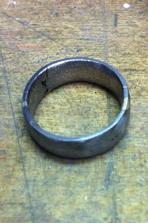 Make your own Wedding Rings - unpolished meteorite